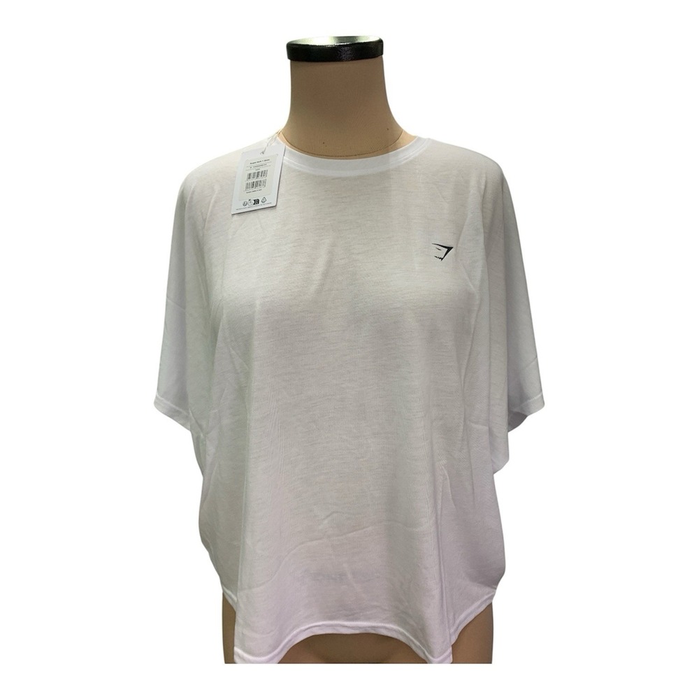 Gymshark Women's Super Soft T-Shirt  Oversized Fit White Size Medium NWTS